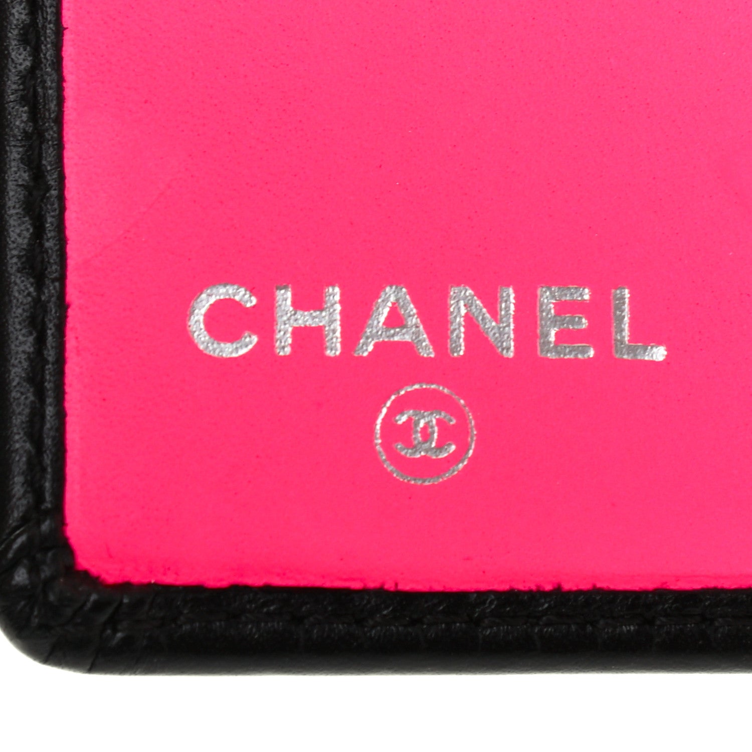Chanel Calfskin Quilted Cambon Bi-Fold Wallet Black White 6 of 8