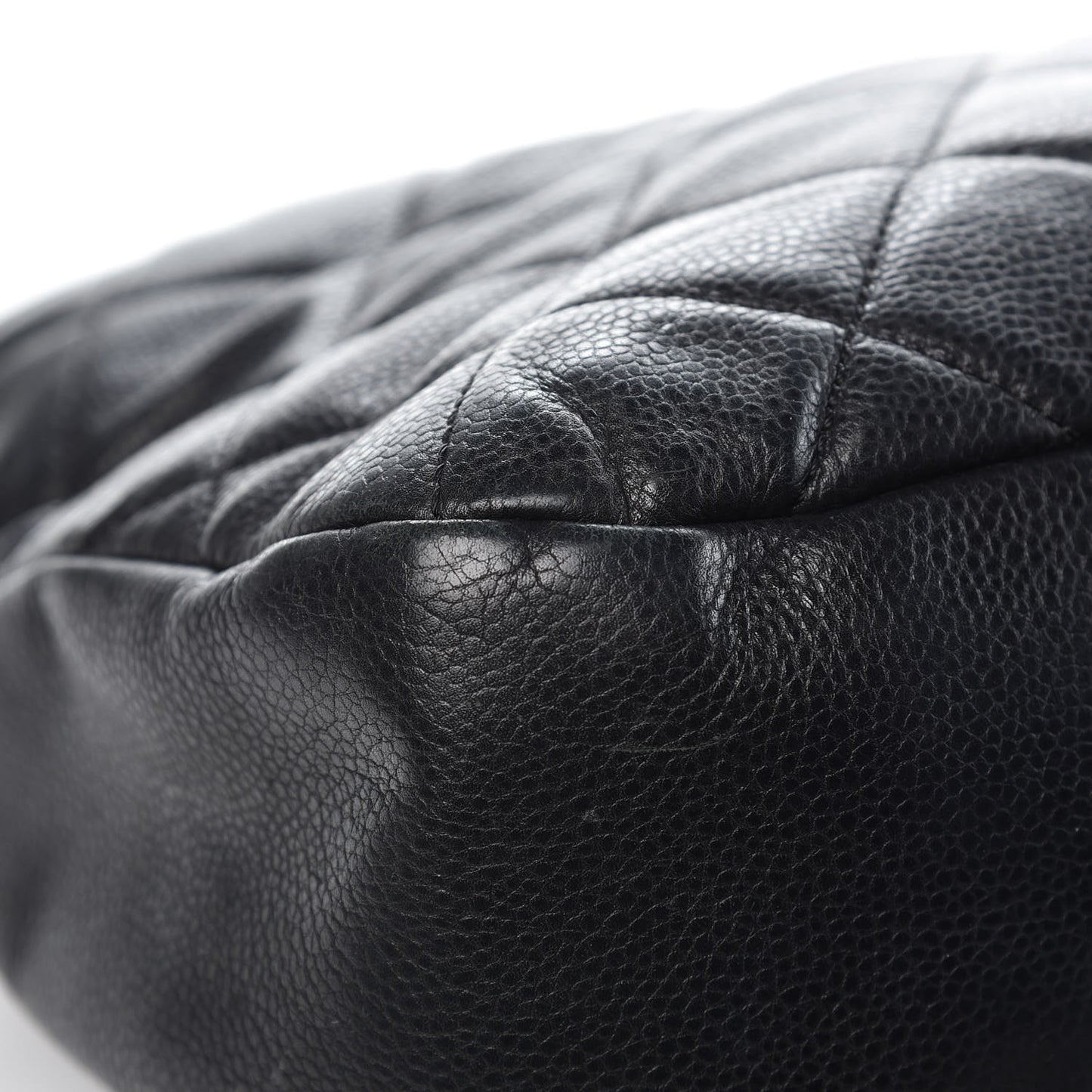 Caviar Quilted Timeless CC Soft Tote Black
