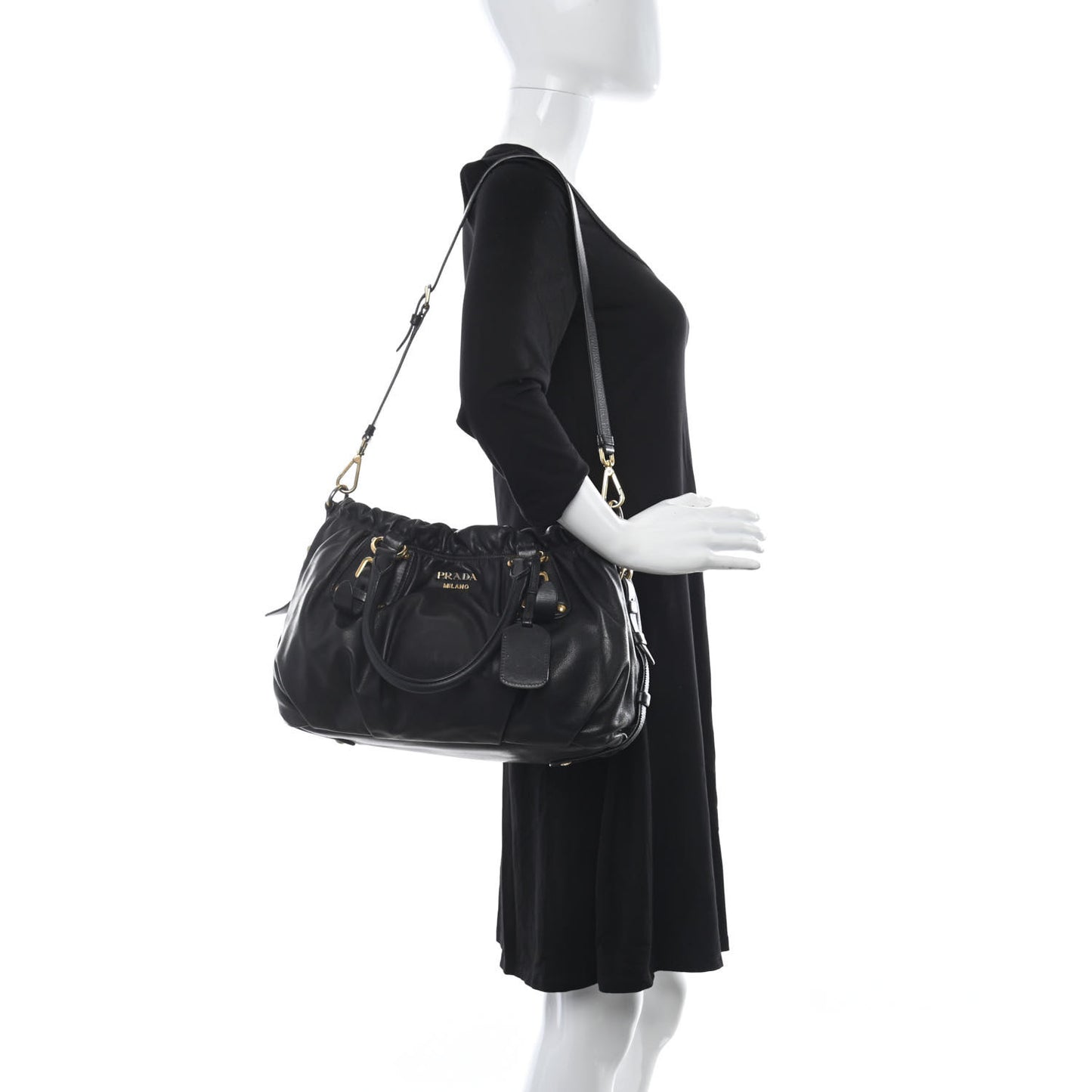 Soft Calf Shopping Bag Black