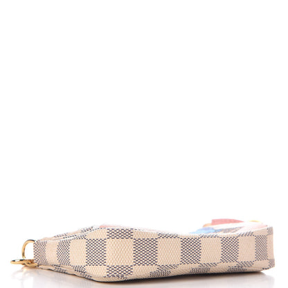 Louis Vuitton Damier Azur 2018 Christmas Animation Mini Pochette Accessories 4 of 8