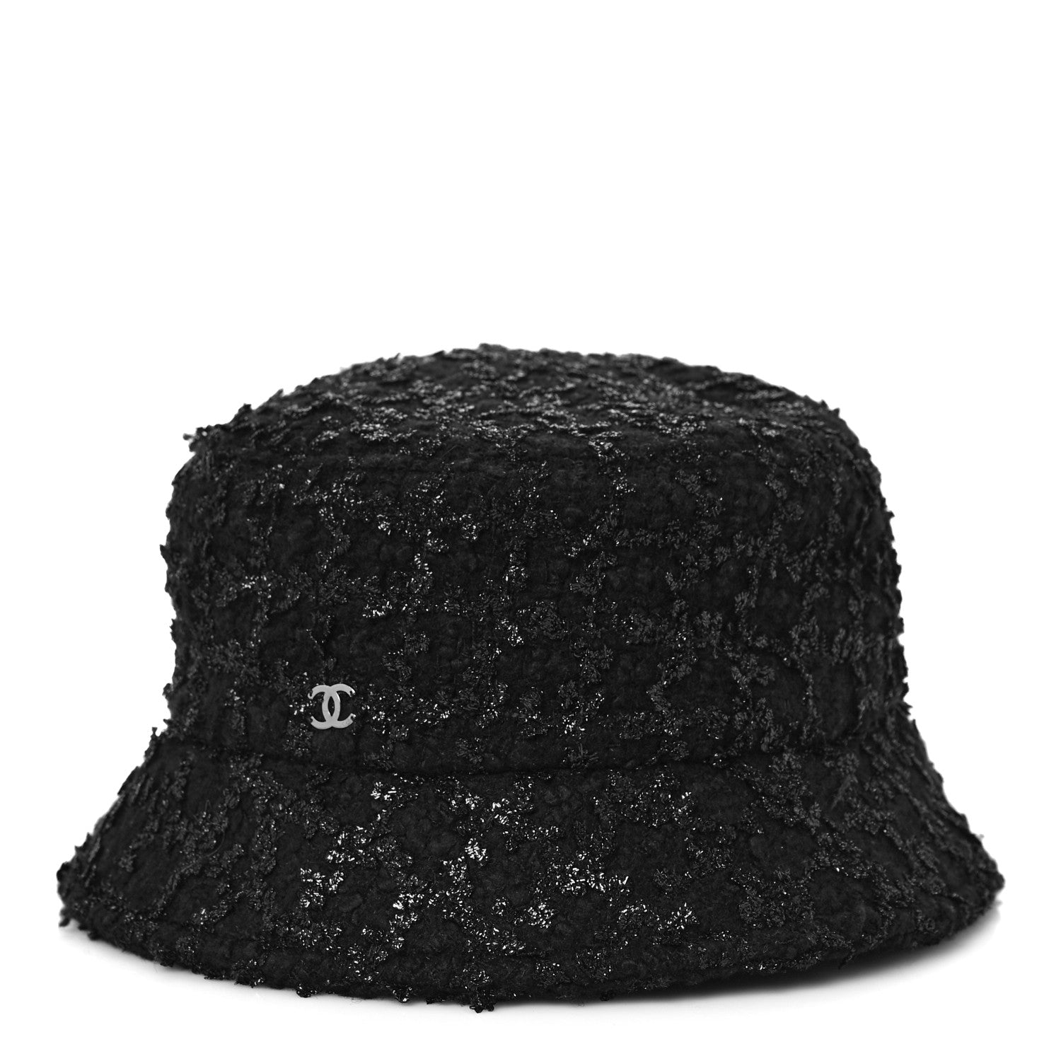 Chanel Tweed Bucket Hat M Black 1 of 7