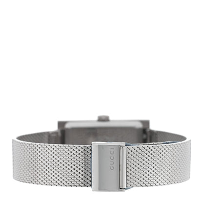 Gucci Stainless Steel 14mm Web G-Frame Quartz Watch Green 3 of 4