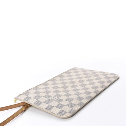 Louis Vuitton Damier Azur Neverfull MM GM Pochette Rose Ballerine 4 of 8