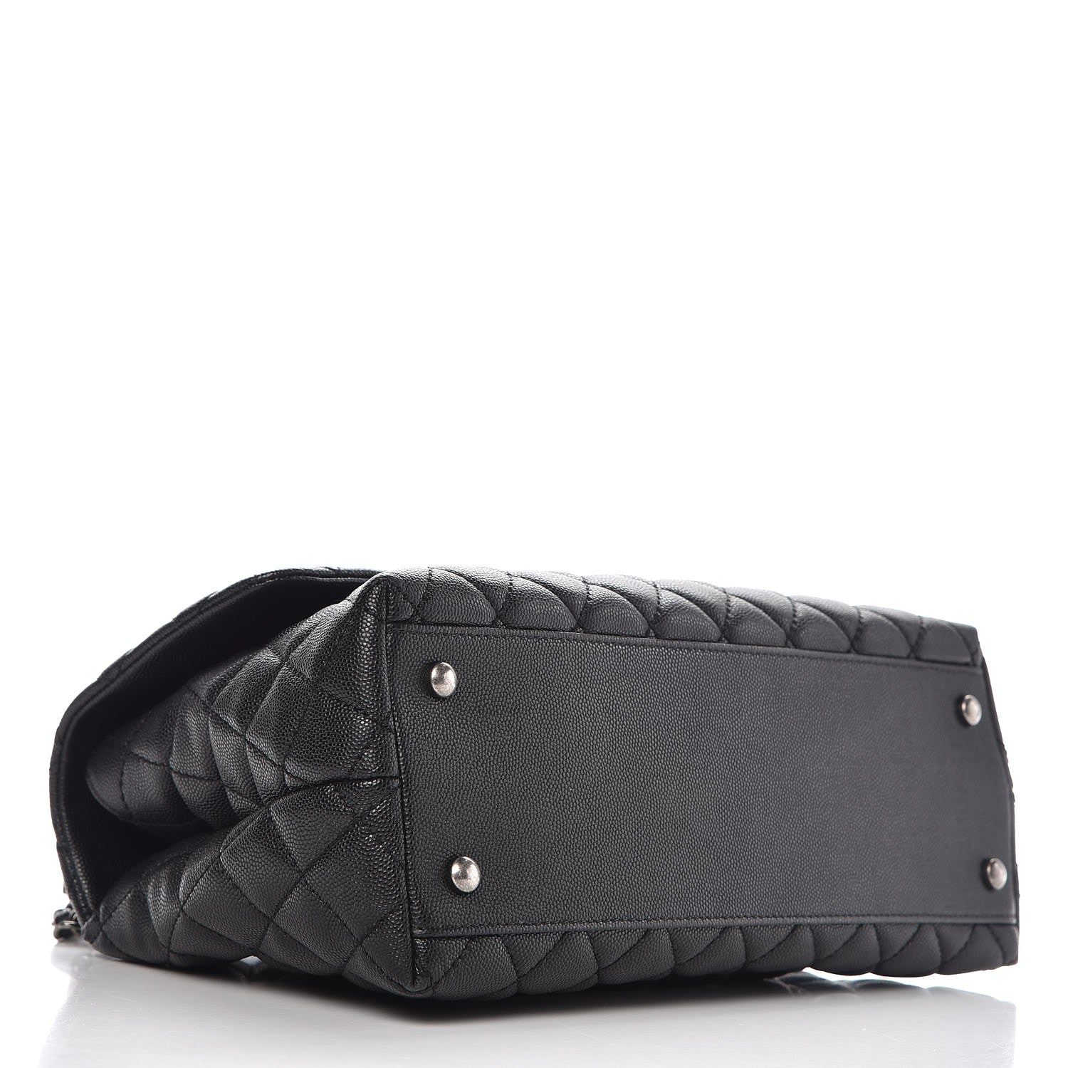 Chanel Caviar Quilted Small Coco Handle Flap Black 5 of 12