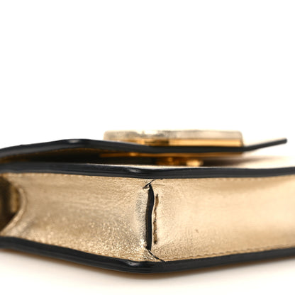 Valentino Garavani Metallic Calfskin Micro VSling Shoulder Bag Sahara 7 of 9