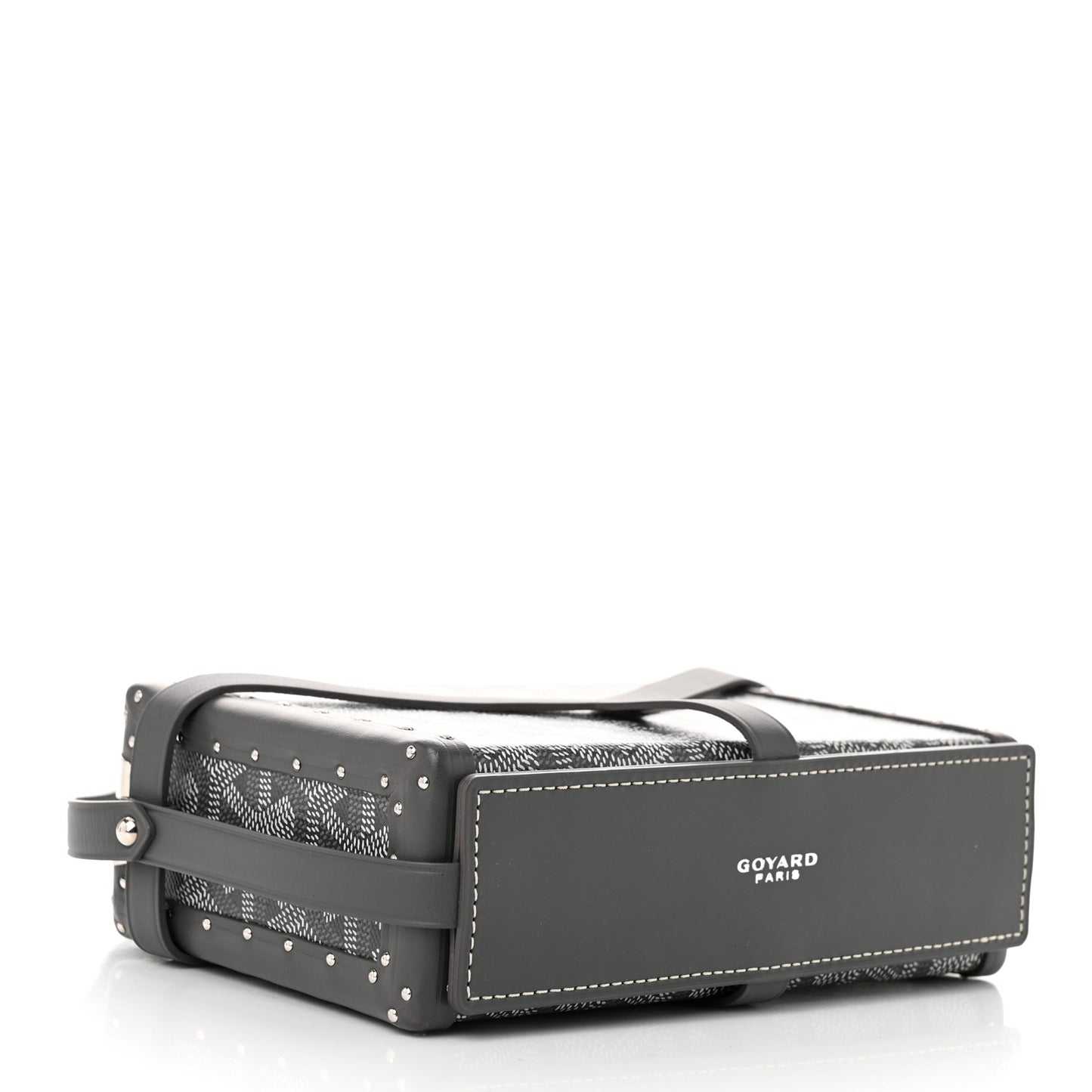 Goyardine Minaudiere Trunk Bag Grey