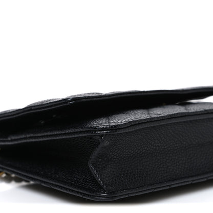 Chanel Caviar Quilted Wallet on Chain WOC Black 10 of 11