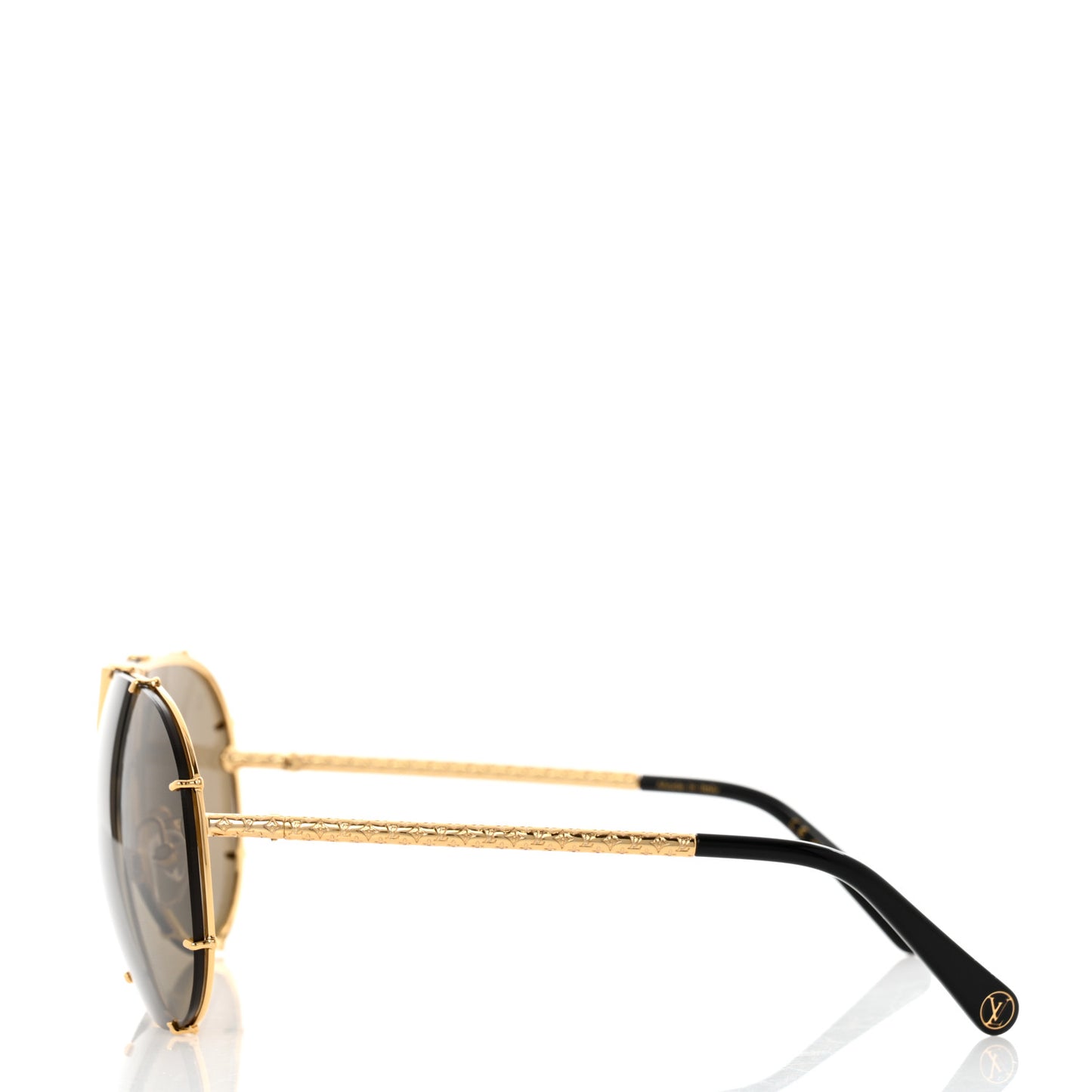 Metal LV Drive Sunglasses Z0897W Black Gold