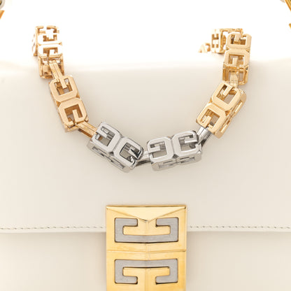 Givenchy Box Calfskin Small 4G Cube Chain Shoulder Bag Ivory 8 of 17