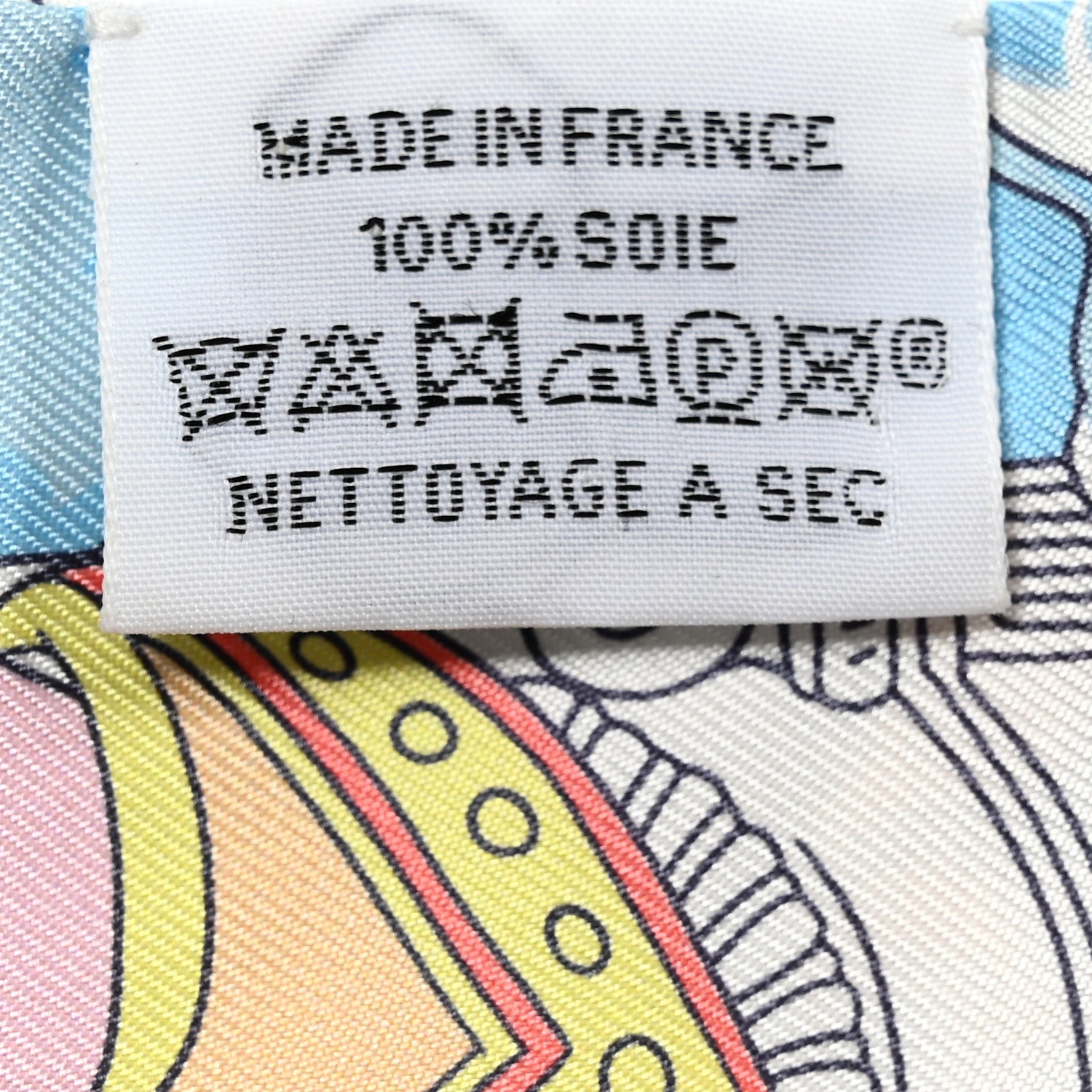 Hermes Silk Sur Mon Nuage Twilly Abricot Bleu Multicolor 4 of 4
