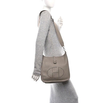 Hermes Taurillon Clemence EVELYNE III PM Gris Asphalte 2 of 12