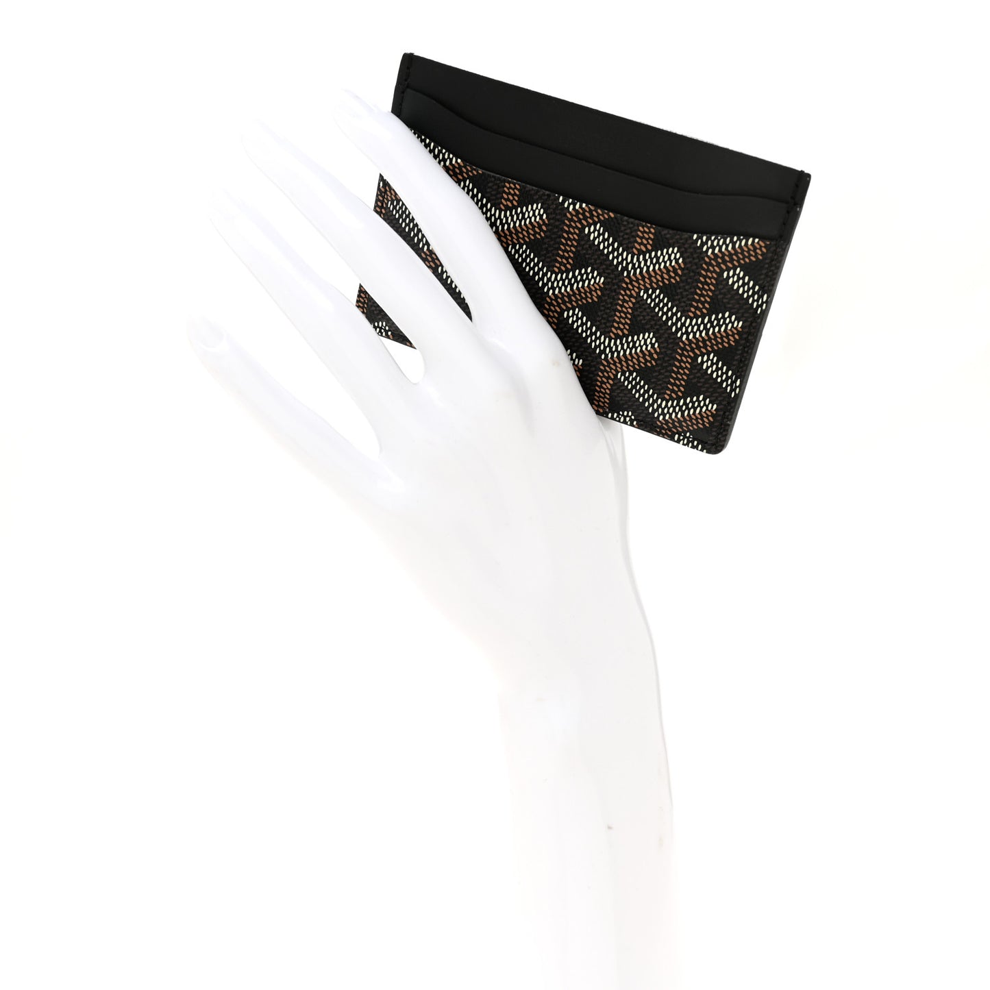 Goyardine Saint Sulpice Card Holder Black