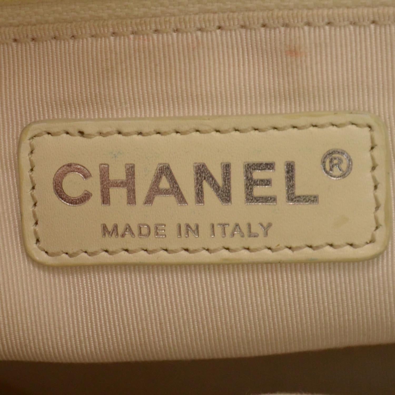 Chanel Caviar Quilted Grand Shopping Tote GST Pearl 5 of 10