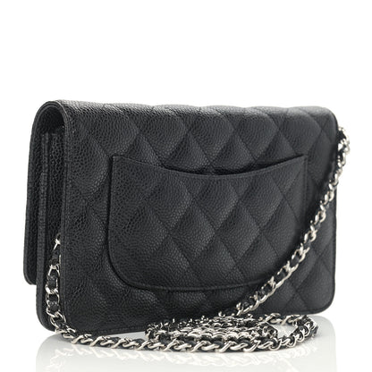 Chanel Caviar Quilted Wallet On Chain WOC Black 3 of 11