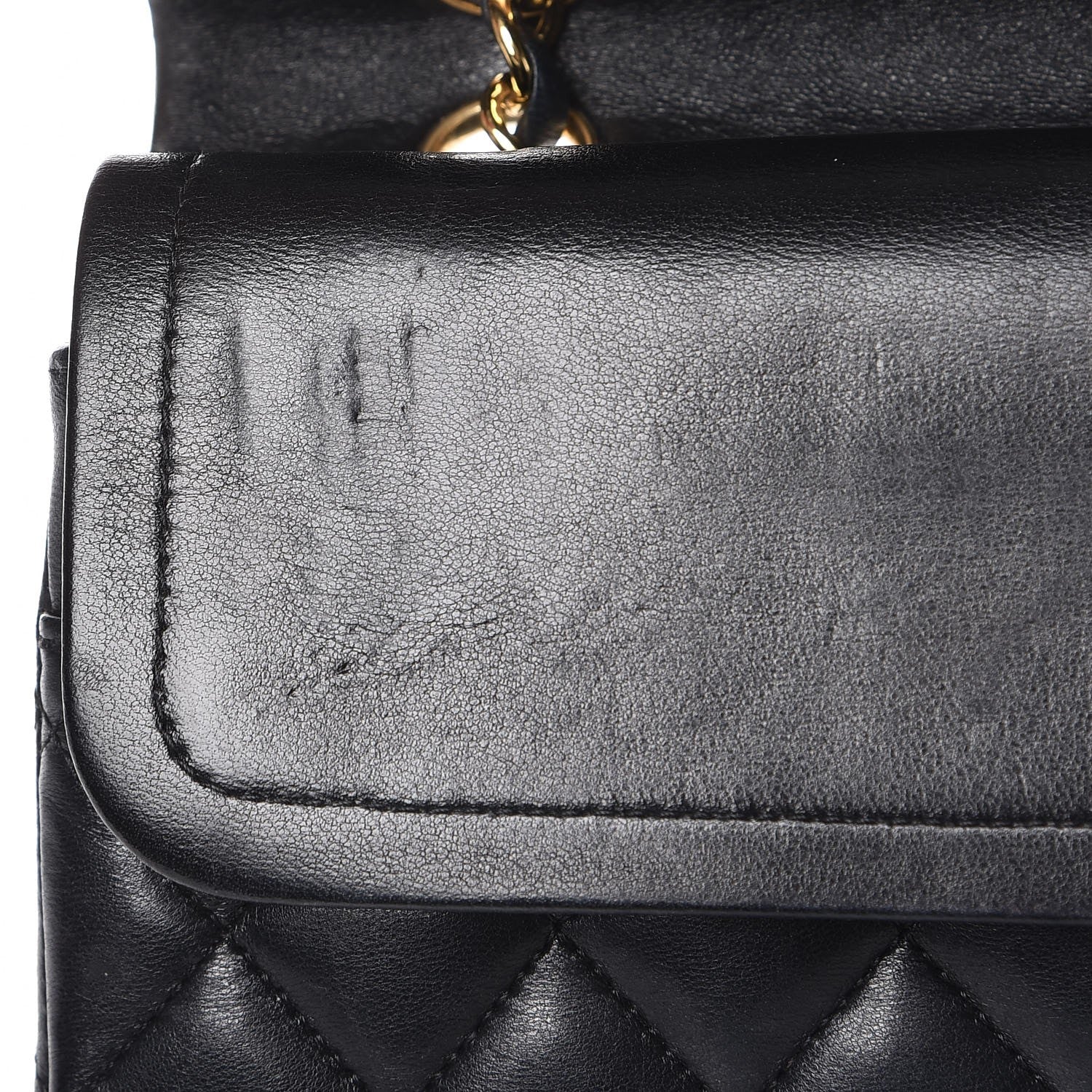 Chanel Lambskin Quilted Medium Double Flap Black 7 of 11
