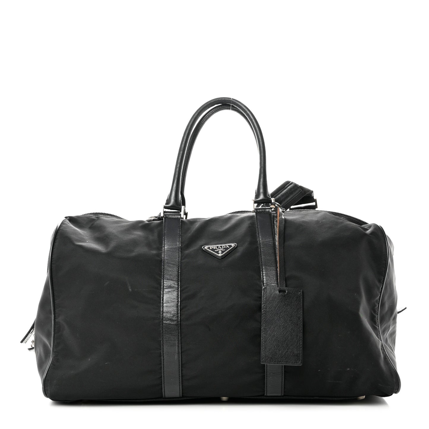 Tessuto Nylon Saffiano Duffle Black