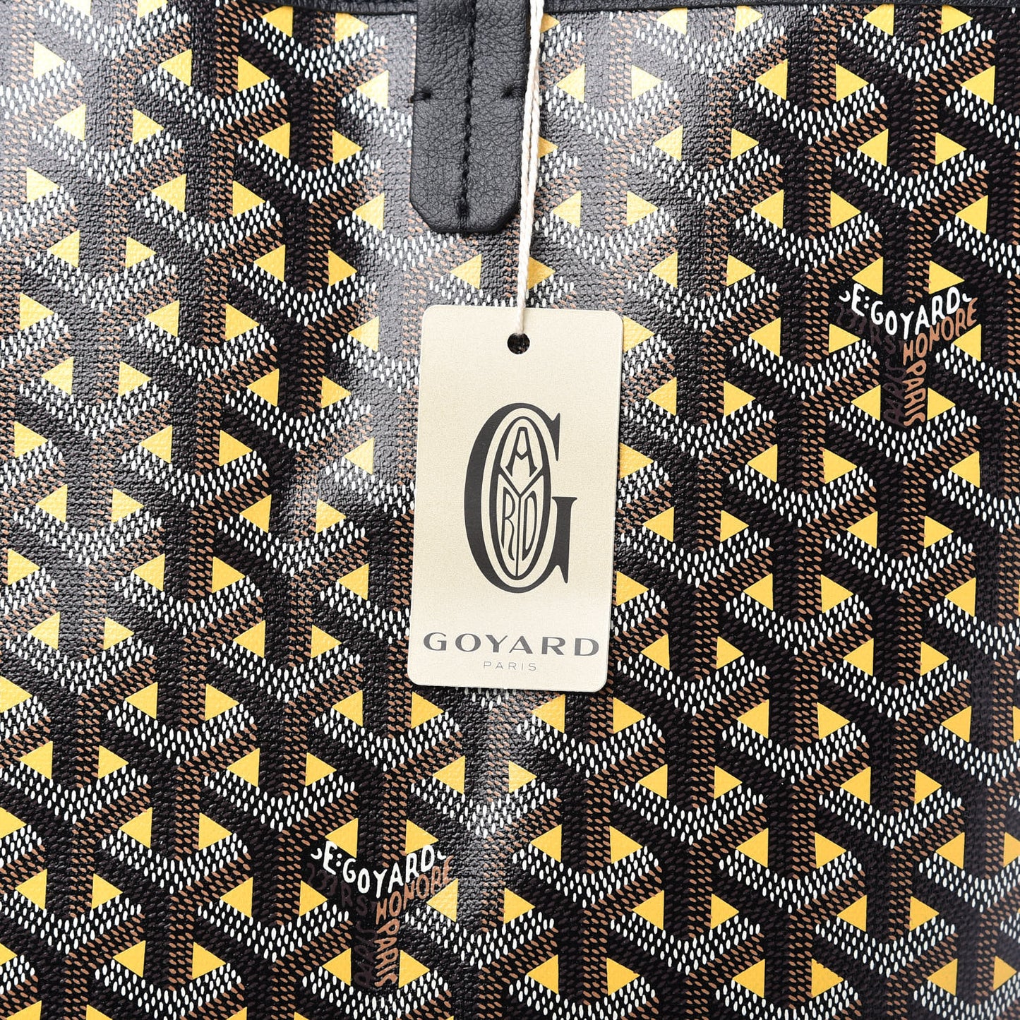 Goyardine Saint Louis Claire Voie GM Black Yellow