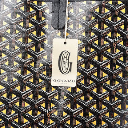 Goyard Goyardine Saint Louis Claire Voie GM Black Yellow 10 of 10