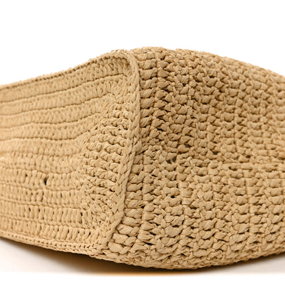 Saint Laurent Raffia Rive Gauche Tote Natural 10 of 10