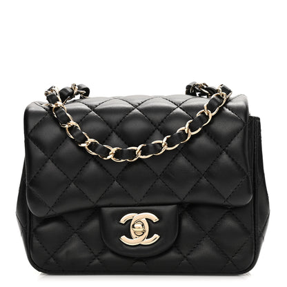 Chanel Lambskin Quilted Mini Square Flap Black 1 of 11