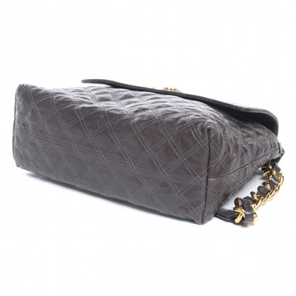 Marc Jacobs Leather Quilted The XL Single Shoulder Bag Dark Grey 4 of 7