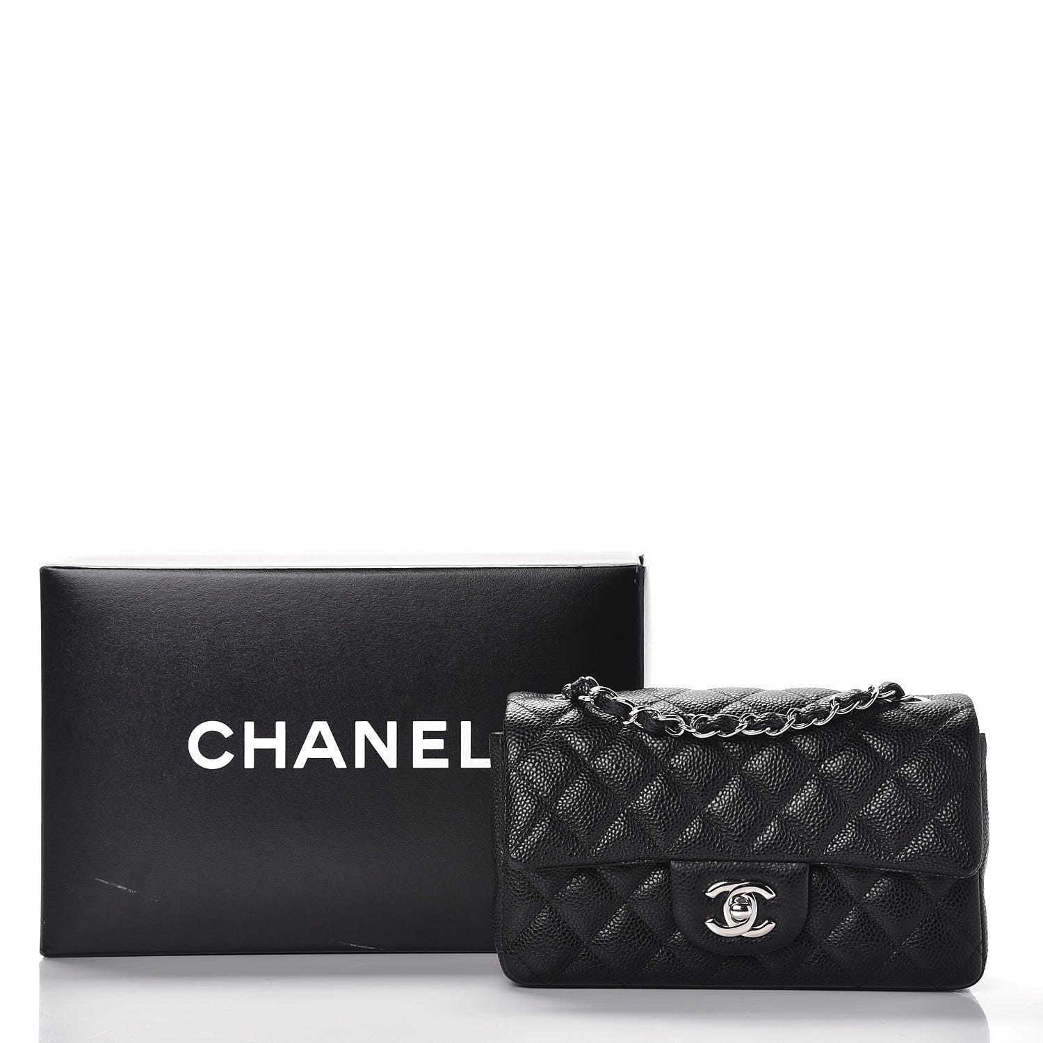 Chanel Caviar Quilted Mini Rectangular Flap Black 9 of 9