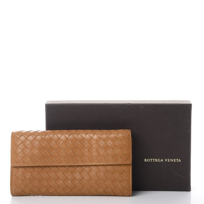 Bottega Veneta Nappa Intrecciato Continental Flap Wallet Cinnamon 9 of 9
