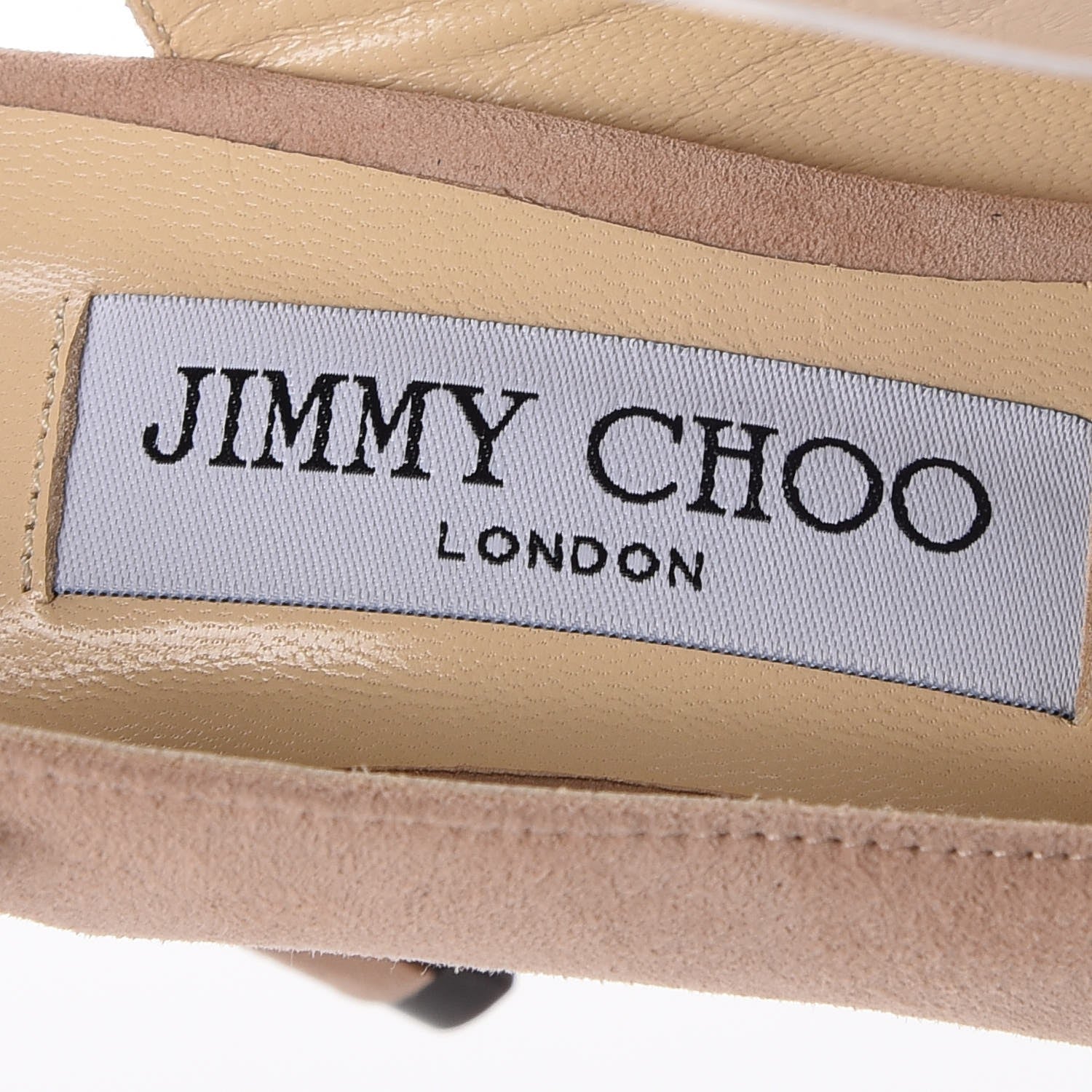 Jimmy Choo Suede Erin 85 Slingback Pumps 37.5 Ballet Pink 9 of 10