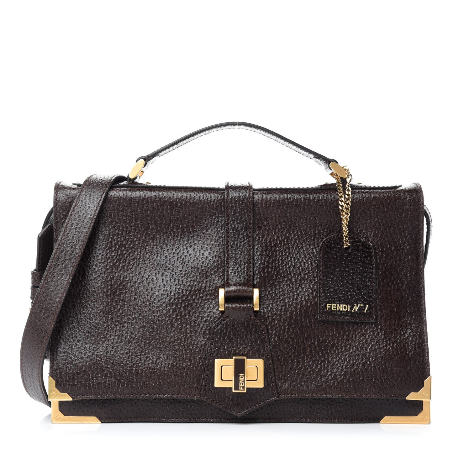 Vitello Classico No.1 Satchel Dark Brown