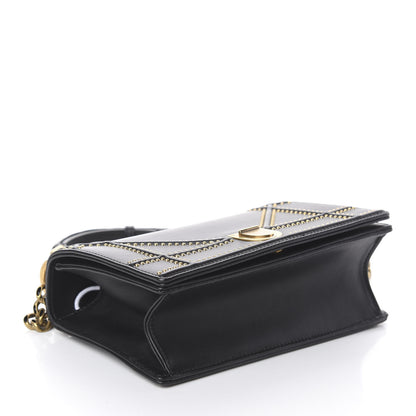Christian Dior Calfskin Studded Small Diorama Flap Bag Black 3 of 8