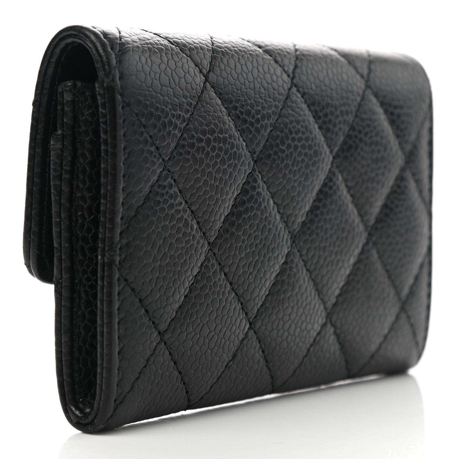 Chanel Caviar Quilted Flap Card Holder Black 3 of 8