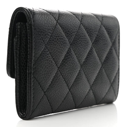 Chanel Caviar Quilted Flap Card Holder Black 3 of 8