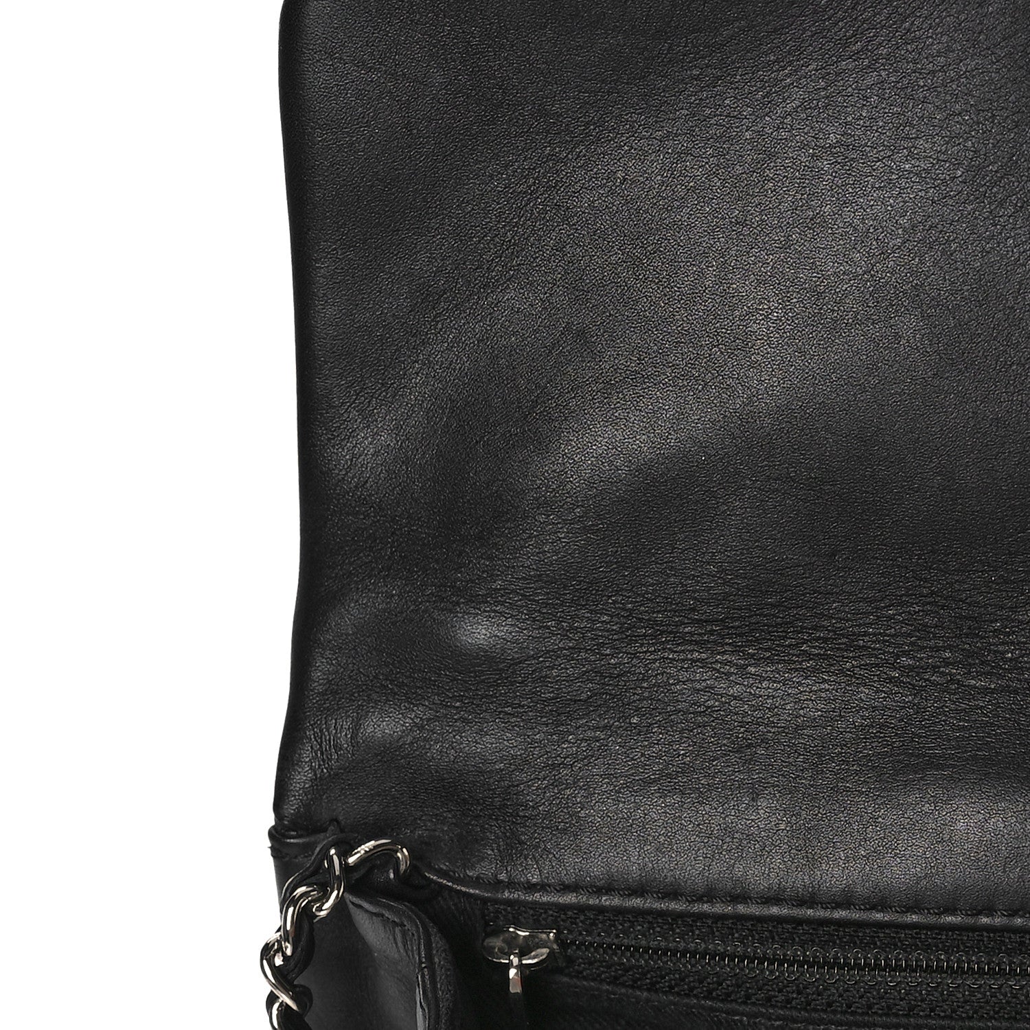 Chanel Calfskin Quilted Double Stitch Hamptons Clutch with Chain Black 11 of 11