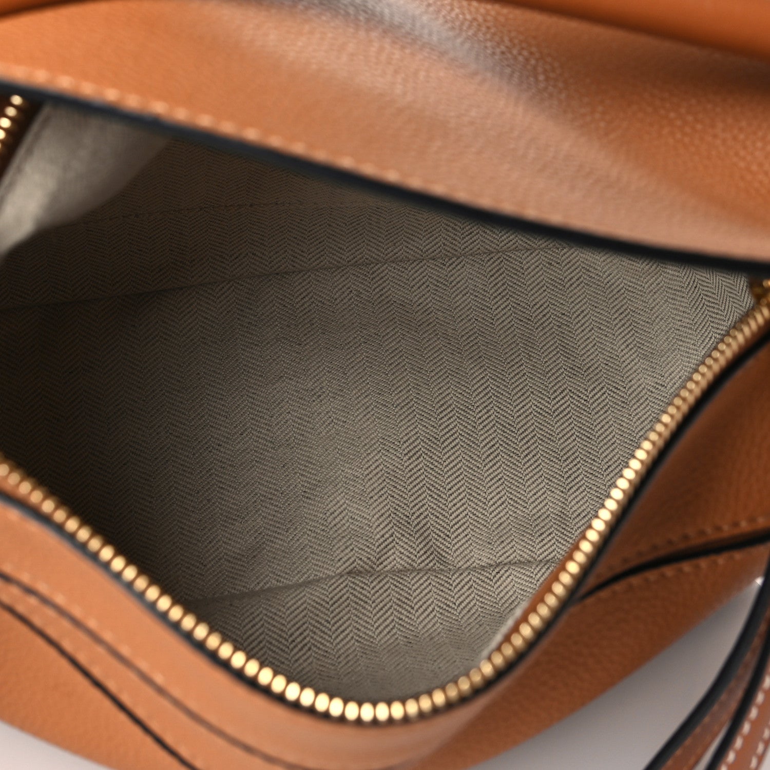 Loewe Grained Calfskin Small Puzzle Bag Tan 5 of 8