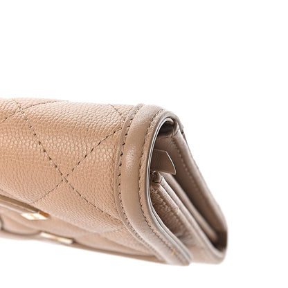 Chanel Caviar Quilted Medium Filigree Flap Wallet Beige 11 of 13