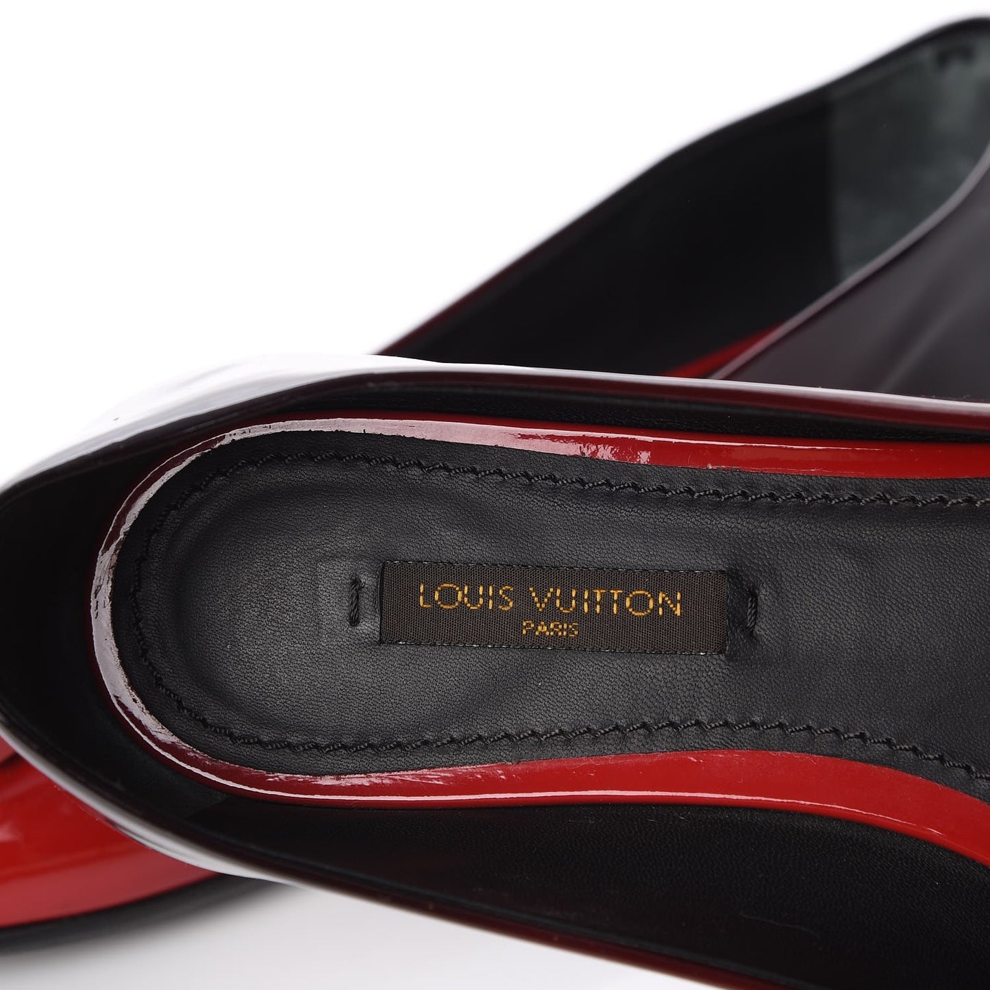 Patent Calfskin Gossip Ballerina Flats 35.5 Red