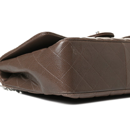 Chanel Caviar Quilted Jumbo Single Flap Brown 8 of 18