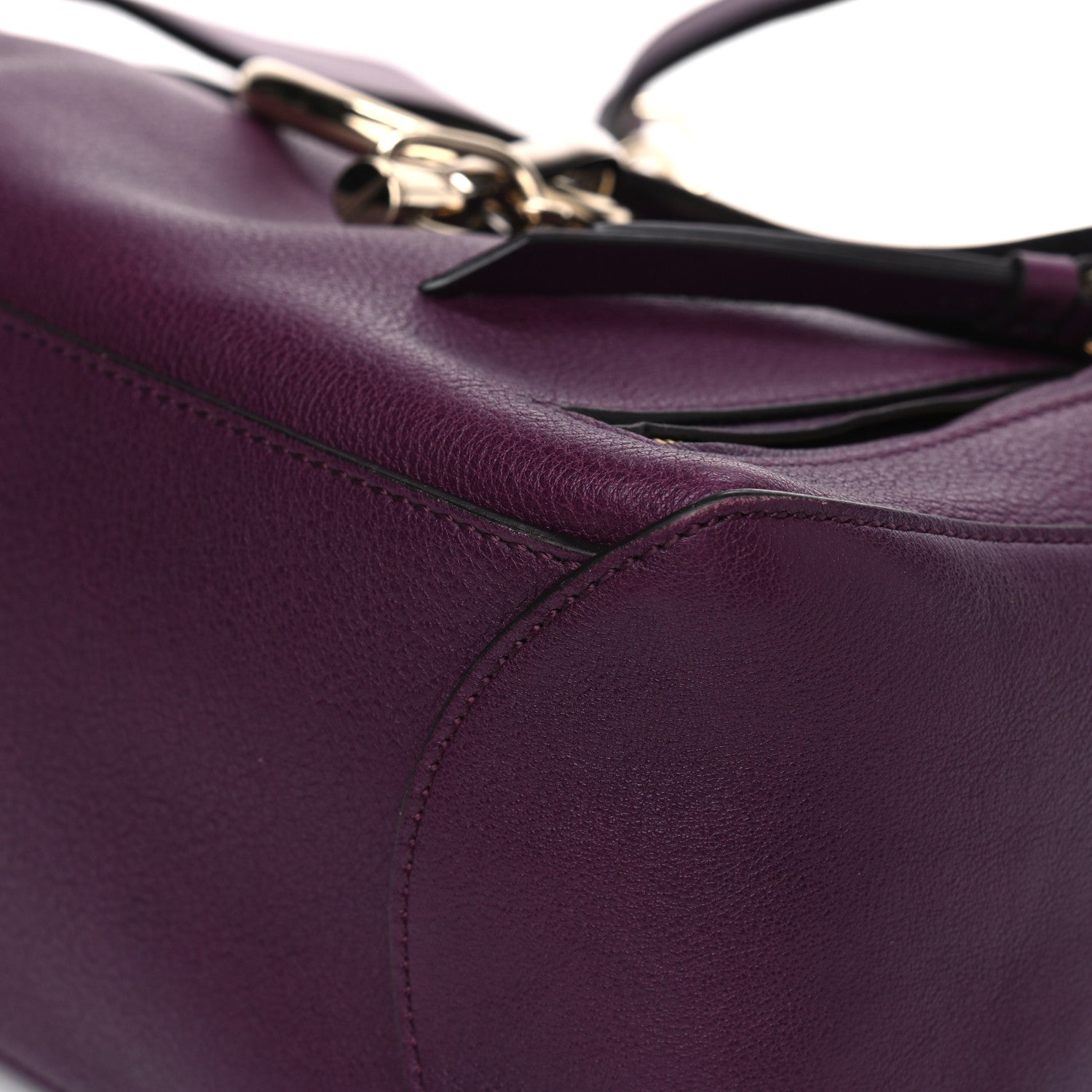 Chloe Calfskin Medium Faye Day Shoulder Bag Intense Violine 8 of 11