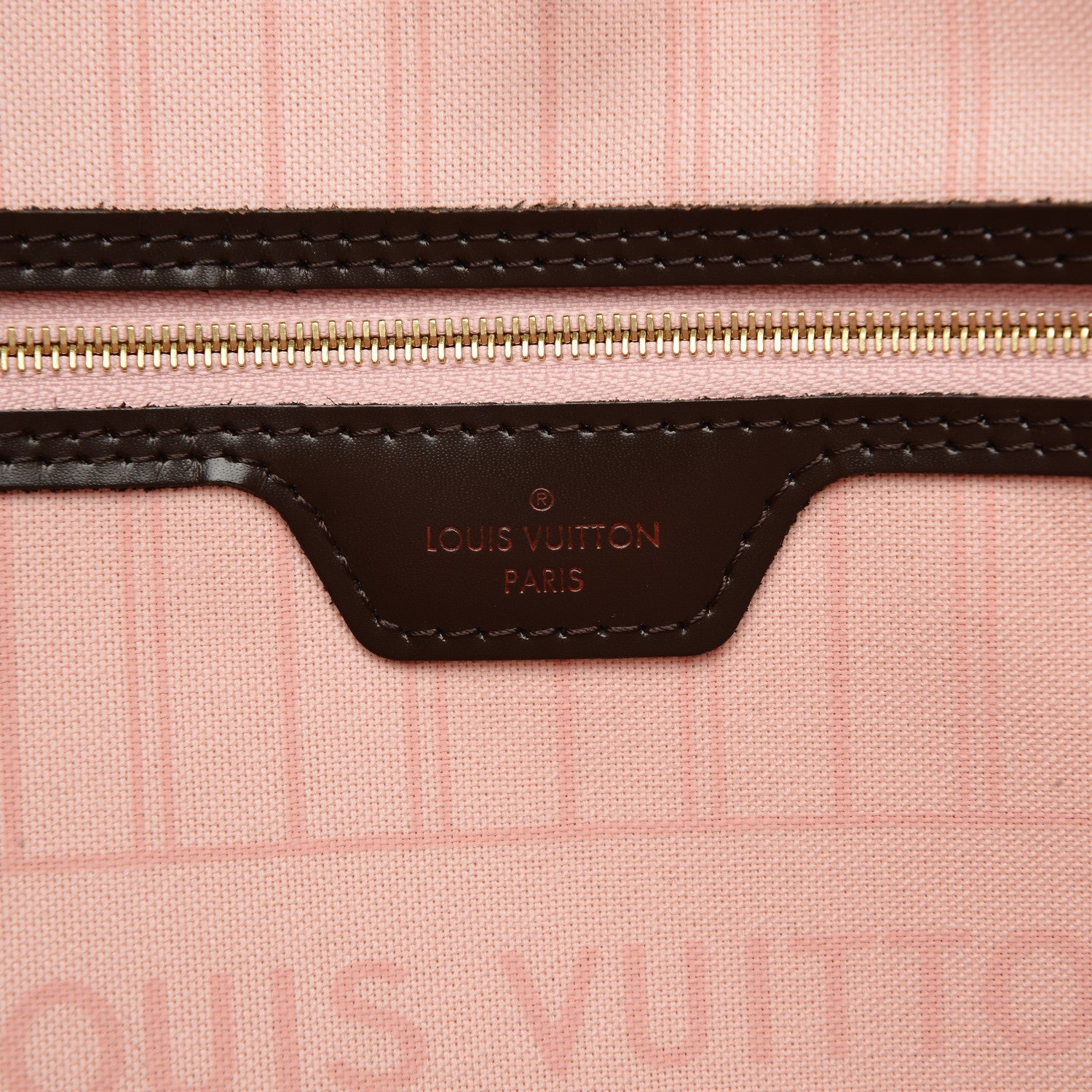 Louis Vuitton Damier Ebene Neo Neverfull MM Rose Ballerine 6 of 7
