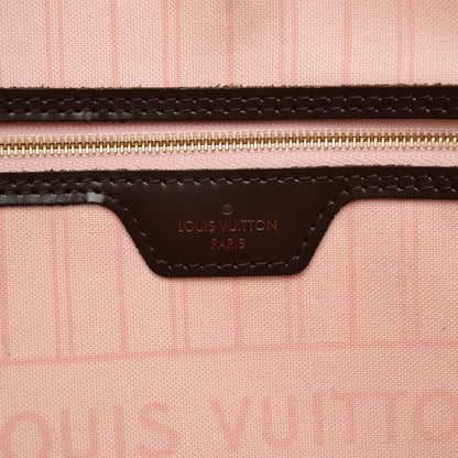 Louis Vuitton Damier Ebene Neo Neverfull MM Rose Ballerine 6 of 7