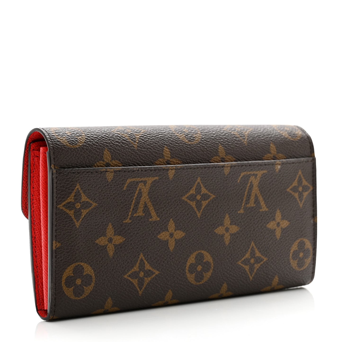 Monogram Sarah Wallet NM Coquelicot