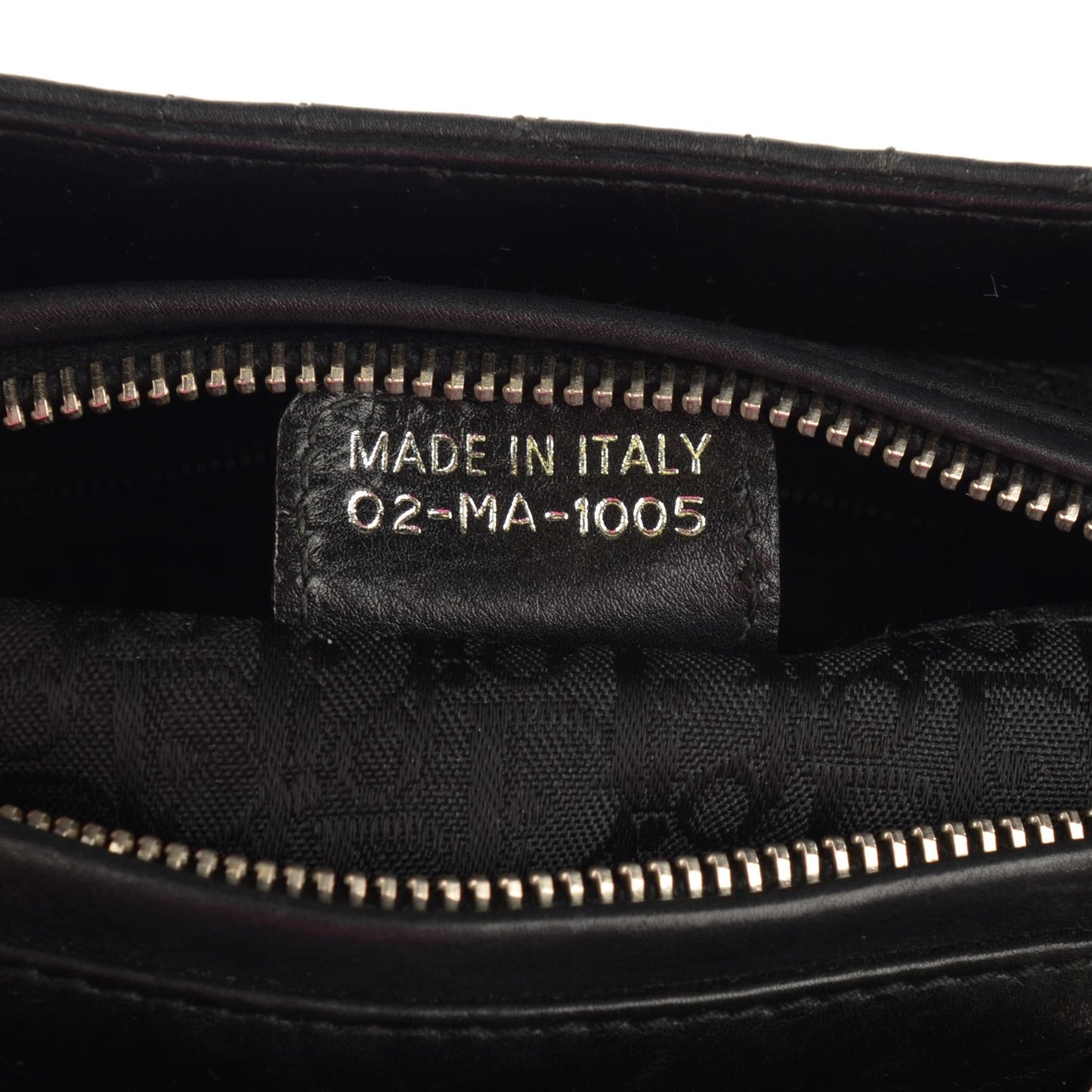 Calfskin Cannage Stitched Medium Lady Dior Black