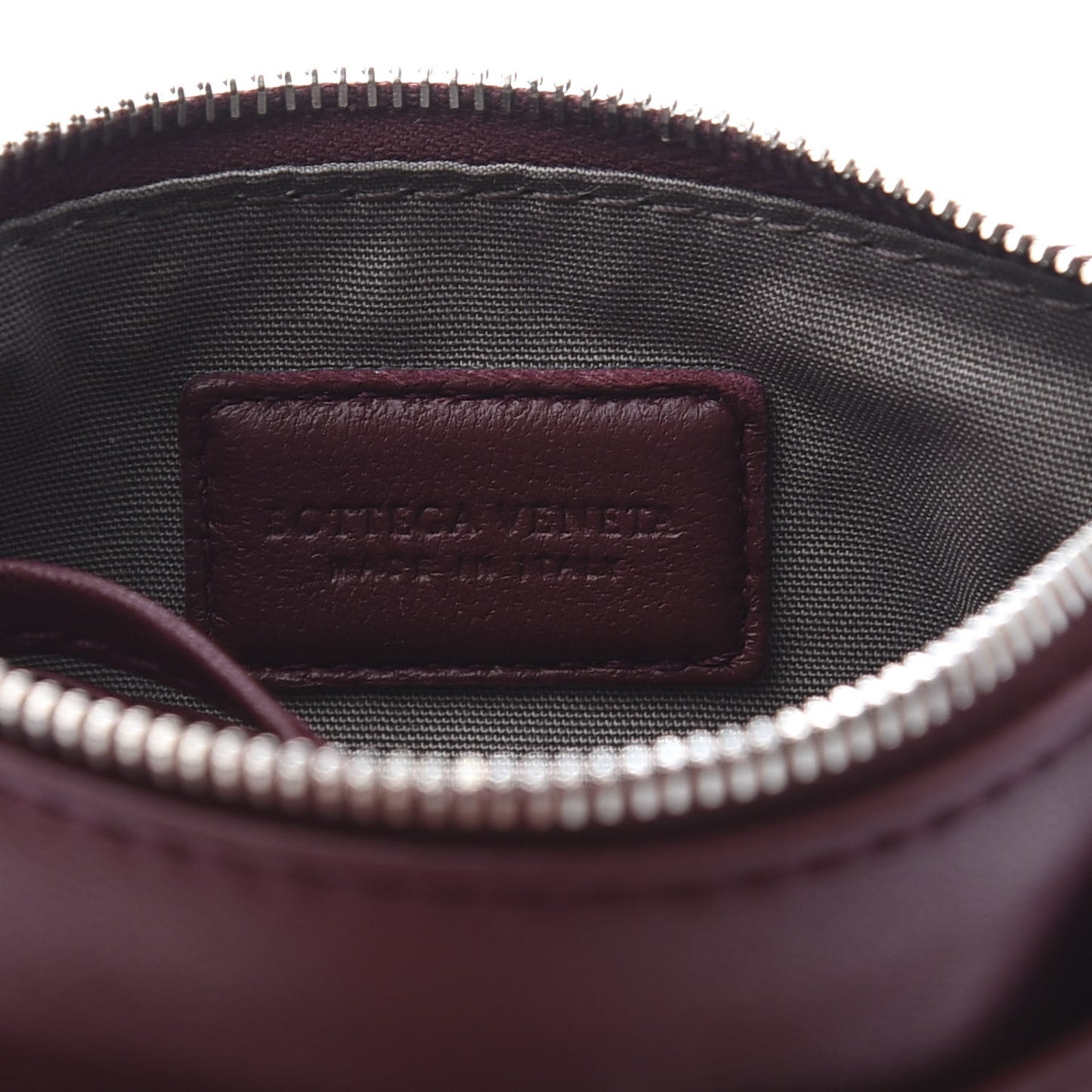 Nappa Intrecciato Key Holder Aubergine
