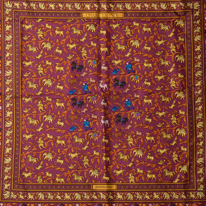 Hermes Silk Chasse en Inde Scarf 90 1 of 6