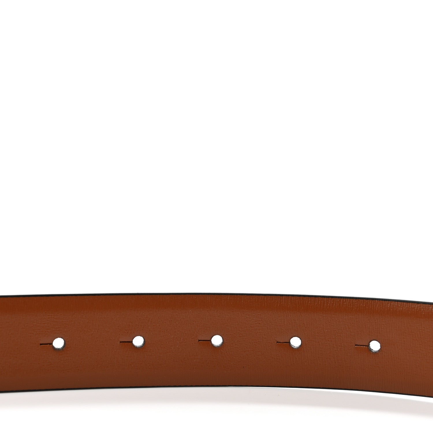 Valentino Garavani Glossy Calfskin VLogo Reversible 40mm Belt 80 32 Saddle Brown Black 3 of 5