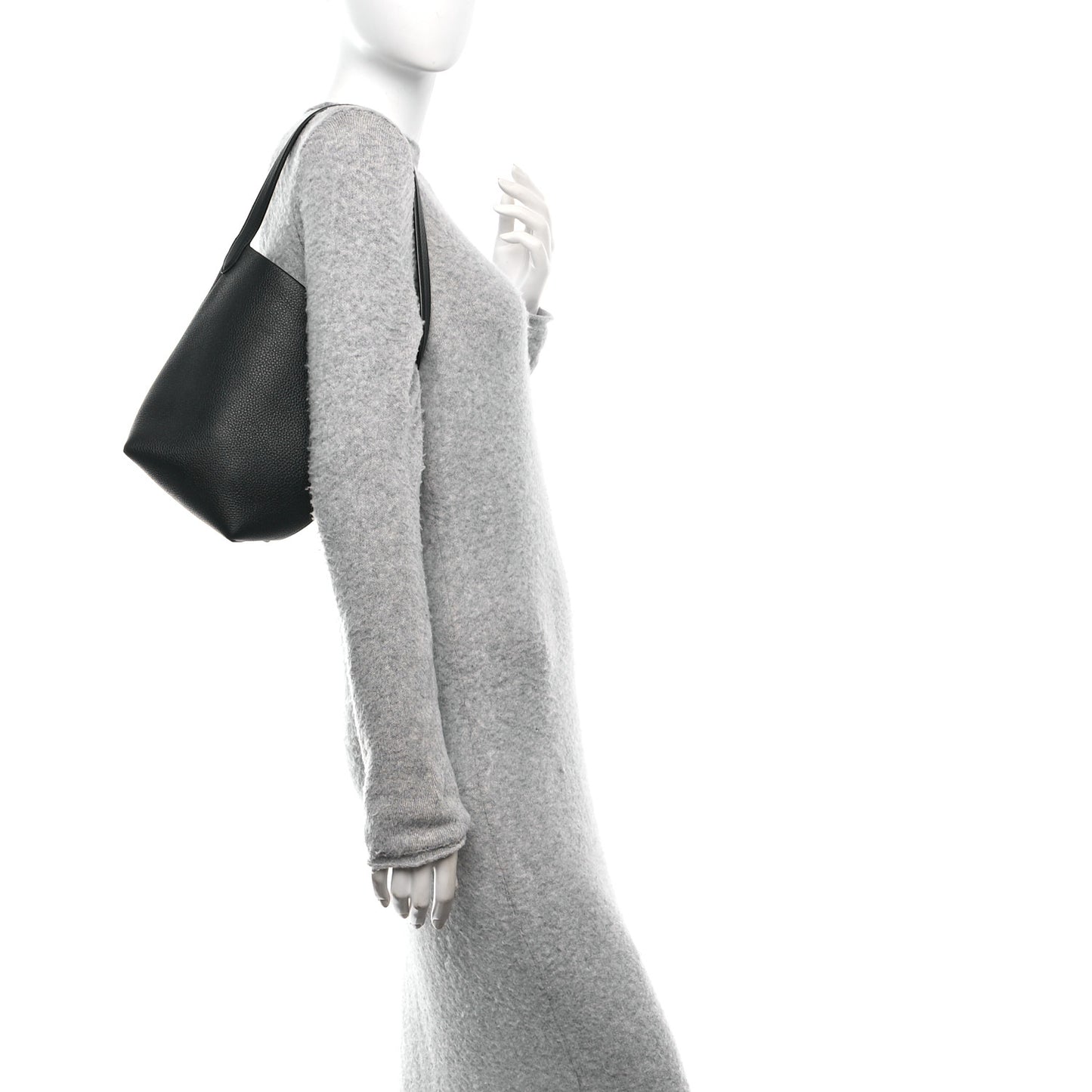 Grained Calfskin Small N/S Park Tote Black