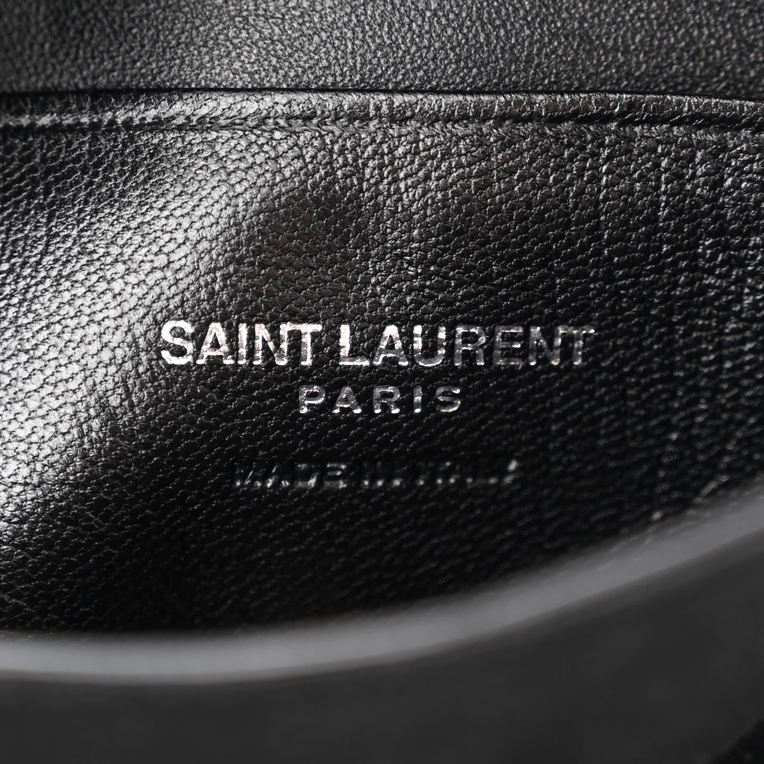 Saint Laurent Lambskin Teddy Drawstring Bag Black 7 of 11