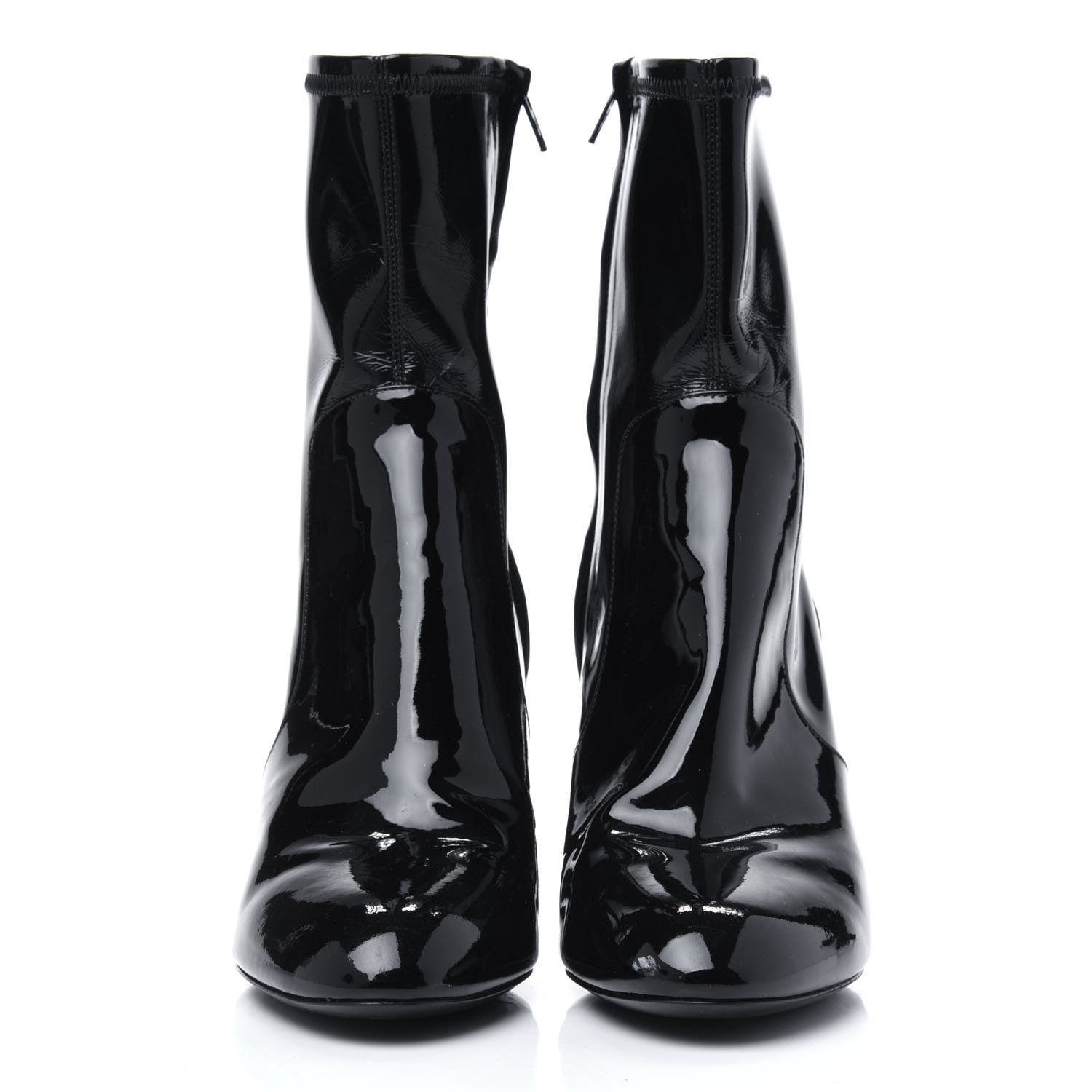 Louis Vuitton Patent Uniformes Silhouette Ankle Boots 37 Black 3 of 18