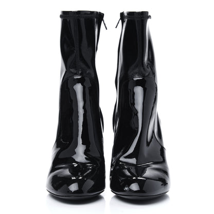 Louis Vuitton Patent Uniformes Silhouette Ankle Boots 37 Black 3 of 18