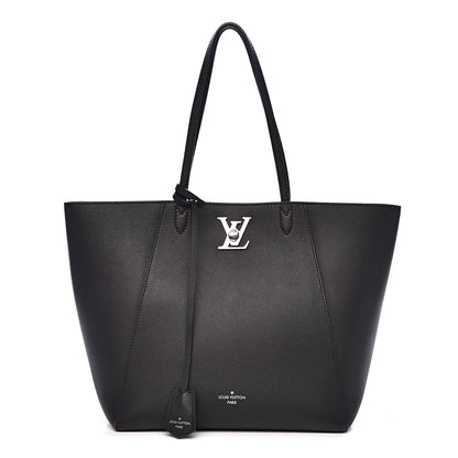 Louis Vuitton Calfskin Lockme Cabas Black 1 of 11
